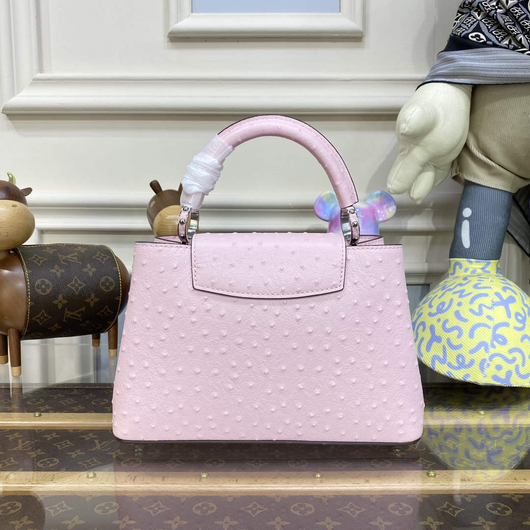 LV N81279 Louis Vuitton Capucines BB Handbag Rose Calypso - Default Title - View 2