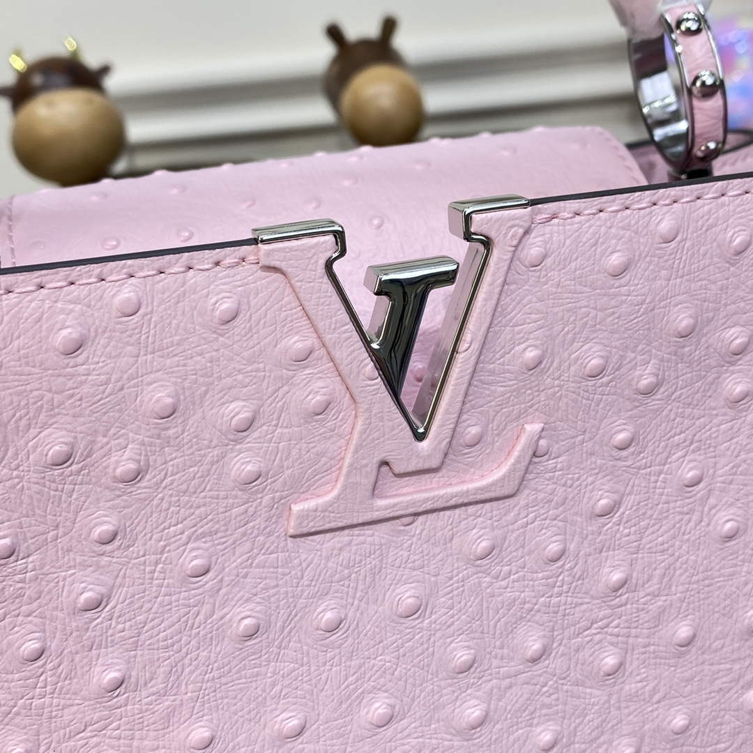 LV N81279 Louis Vuitton Capucines BB Handbag Rose Calypso - Default Title - View 5