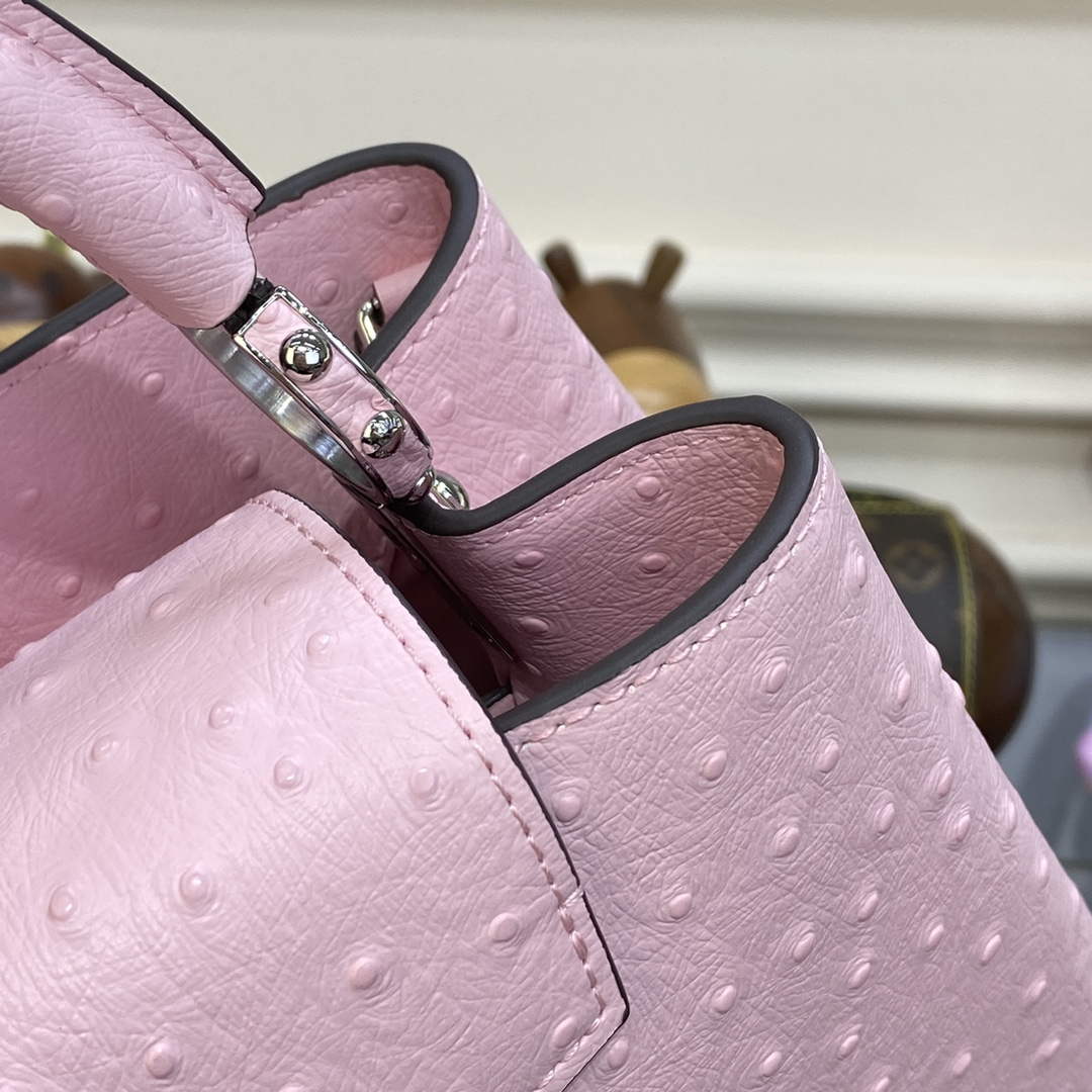 LV N81279 Louis Vuitton Capucines BB Handbag Rose Calypso - Default Title - View 6