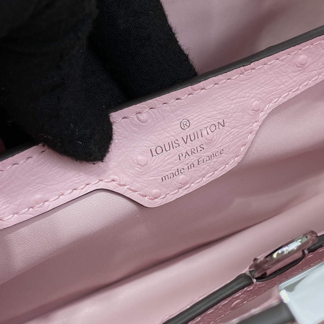 LV N81279 Louis Vuitton Capucines BB Handbag Rose Calypso - Default Title - View 7