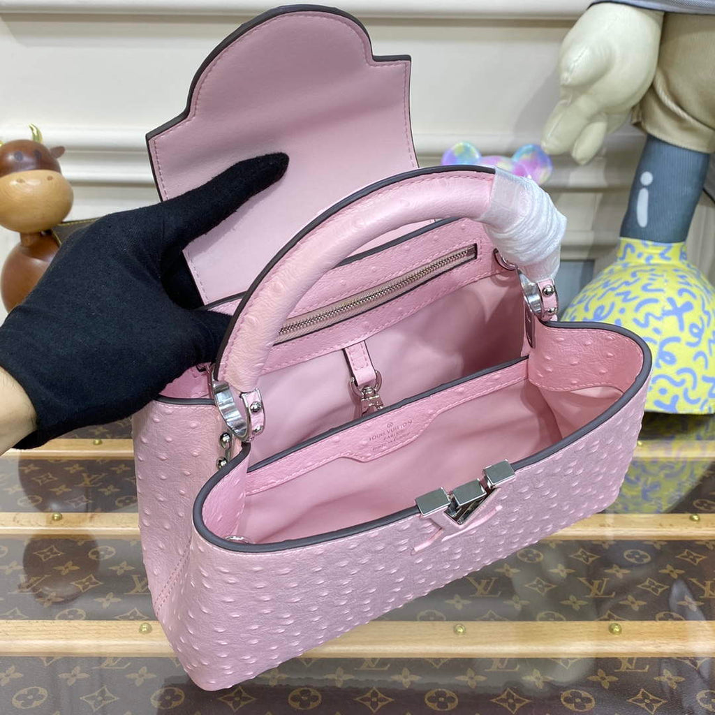 LV N81279 Louis Vuitton Capucines BB Handbag Rose Calypso