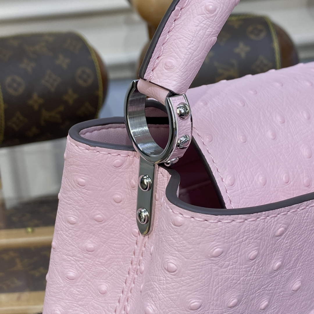 LV N81279 Louis Vuitton Capucines Mini Handbag Rose Calypso - Default Title - View 7