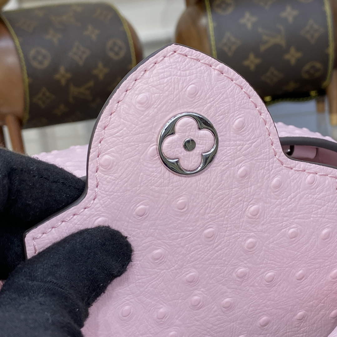 LV N81279 Louis Vuitton Capucines Mini Handbag Rose Calypso
