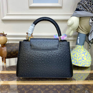 LV N81279 Louis Vuitton Capucines MM Handbag Black - Default Title - View 2