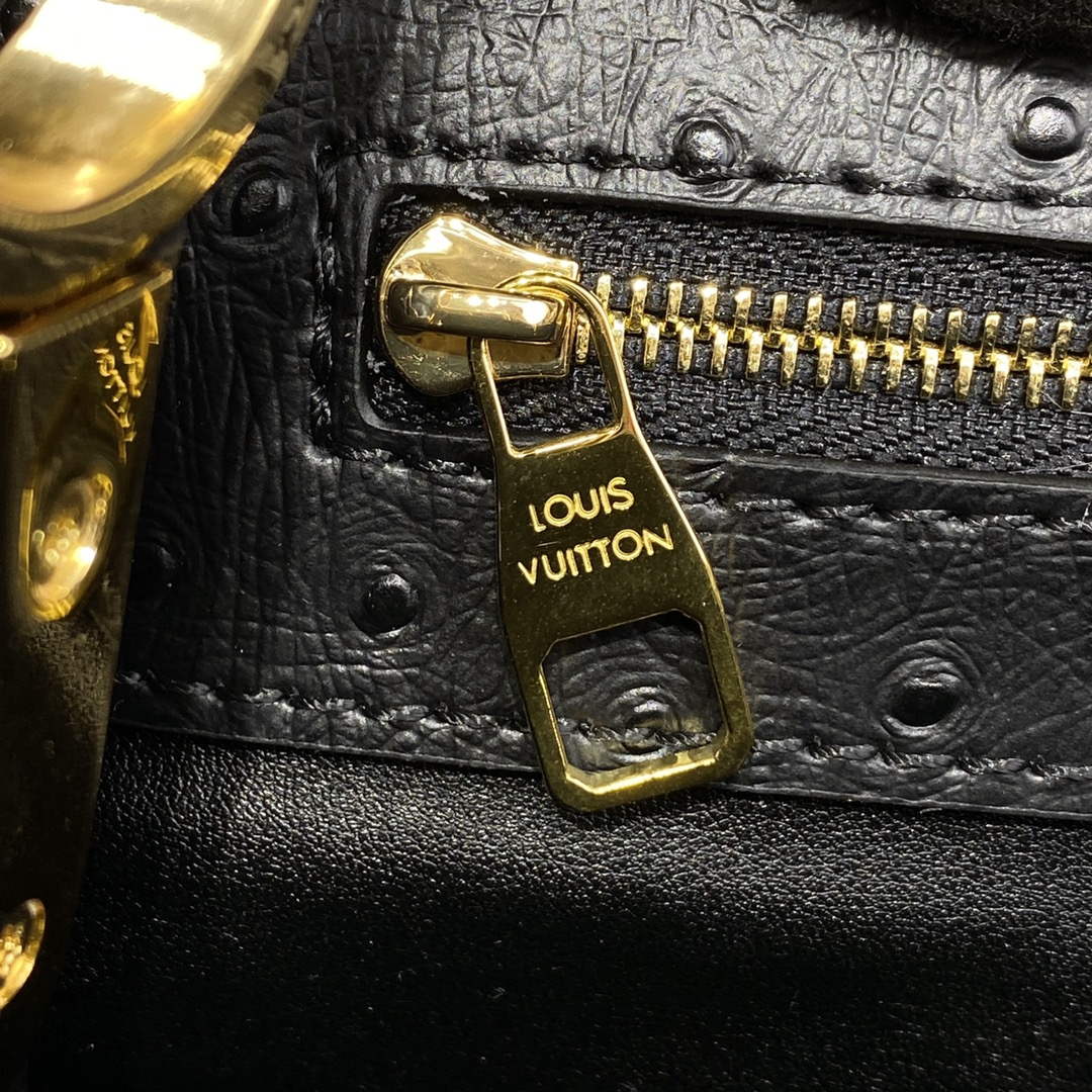 LV N81279 Louis Vuitton Capucines MM Handbag Black - Default Title - View 8