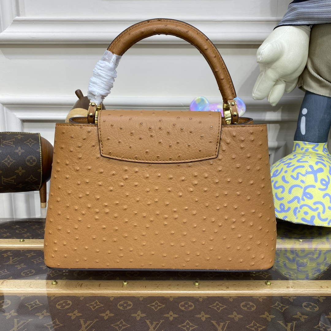 LV N81279 Louis Vuitton Capucines MM Handbag Brown - Default Title - View 2
