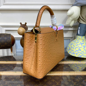 LV N81279 Louis Vuitton Capucines MM Handbag Brown - Default Title - View 3
