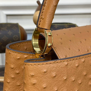 LV N81279 Louis Vuitton Capucines MM Handbag Brown - Default Title - View 6