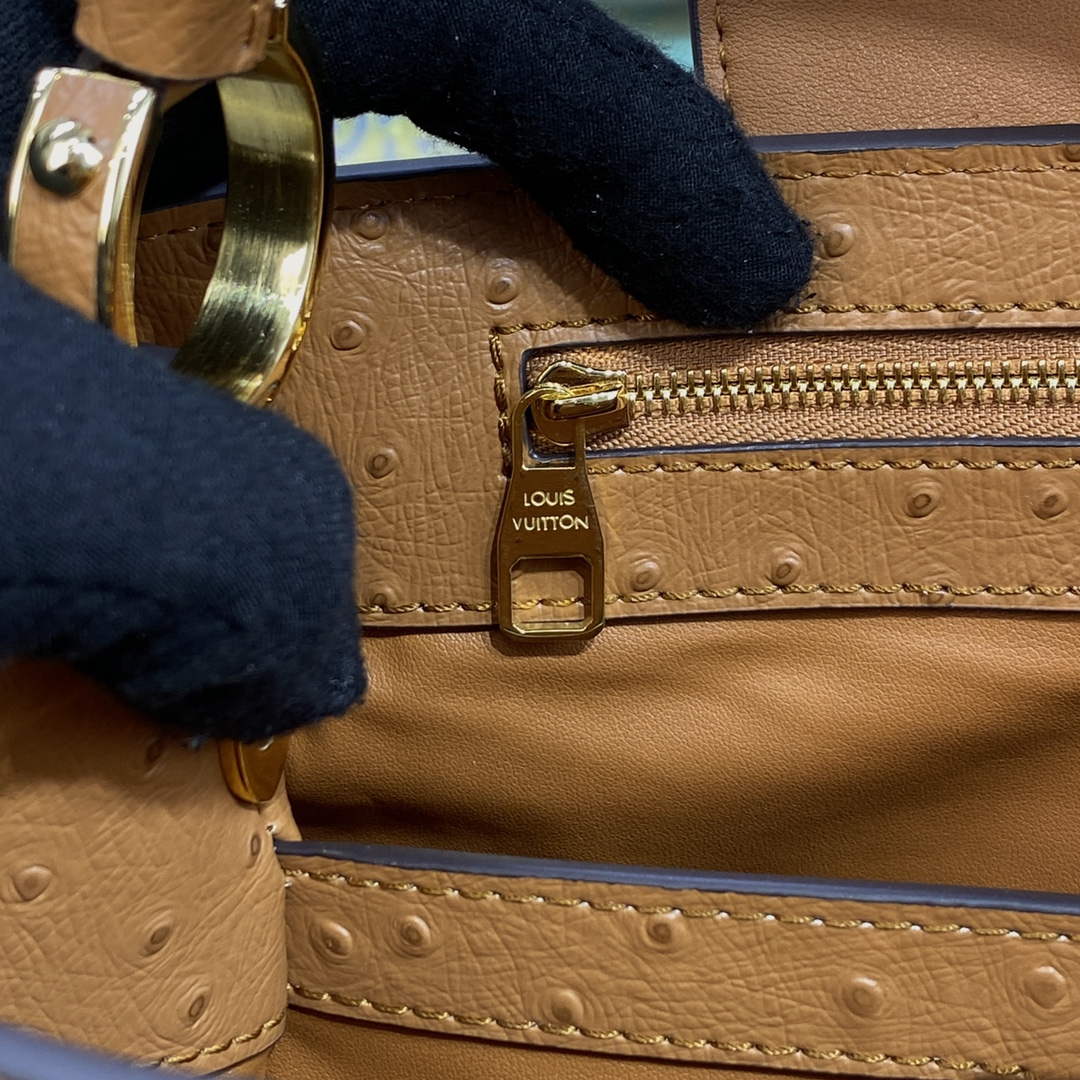 LV N81279 Louis Vuitton Capucines MM Handbag Brown - Default Title - View 8