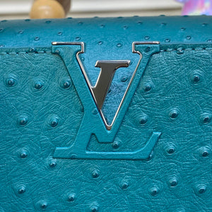 LV N81279 Louis Vuitton Capucines MM Handbag Lake blue - Default Title - View 6