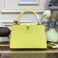 LV N81279 Louis Vuitton Capucines MM Handbag lemon yellow - Default Title - View 1
