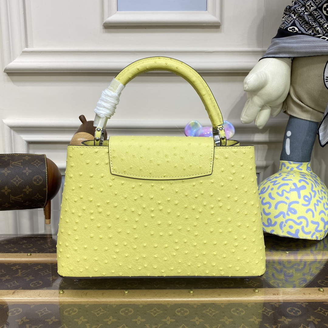 LV N81279 Louis Vuitton Capucines MM Handbag lemon yellow - Default Title - View 2