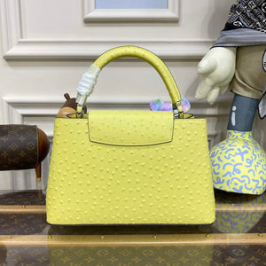 LV N81279 Louis Vuitton Capucines MM Handbag lemon yellow - Default Title - View 2