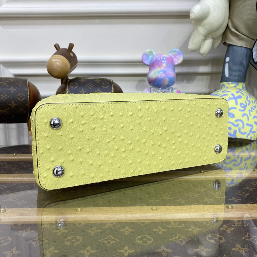 LV N81279 Louis Vuitton Capucines MM Handbag lemon yellow - Default Title - View 4