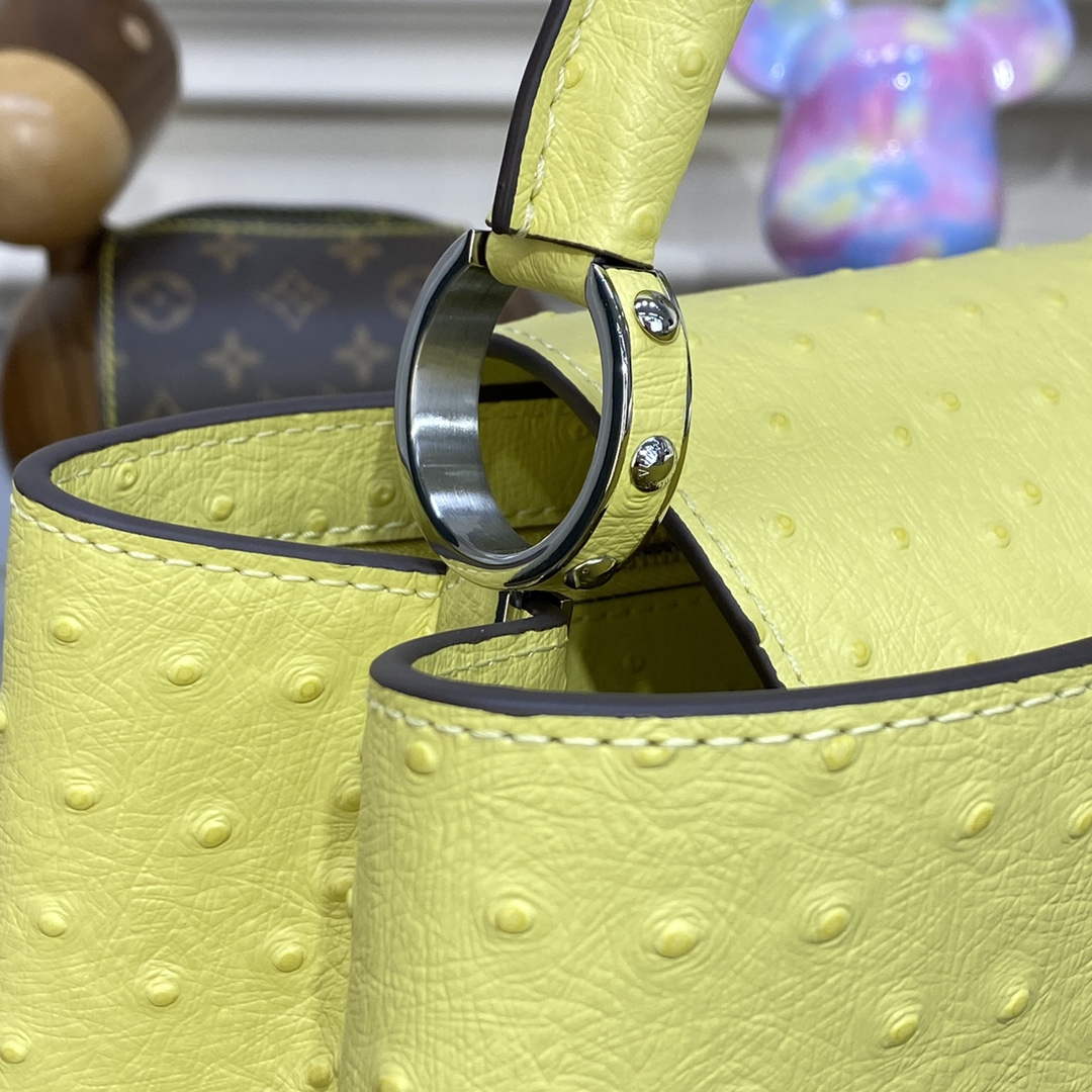 LV N81279 Louis Vuitton Capucines MM Handbag lemon yellow - Default Title - View 6