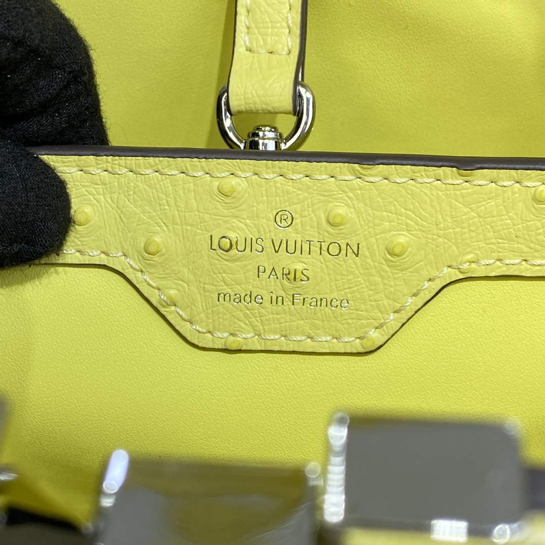 LV N81279 Louis Vuitton Capucines MM Handbag lemon yellow - Default Title - View 7