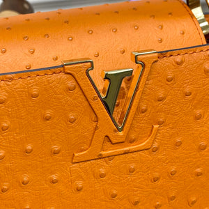 LV N81279 Louis Vuitton Capucines MM Handbag Orange - Default Title - View 5