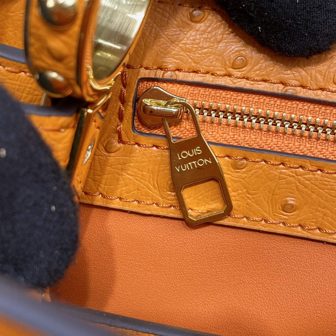 LV N81279 Louis Vuitton Capucines MM Handbag Orange - Default Title - View 8