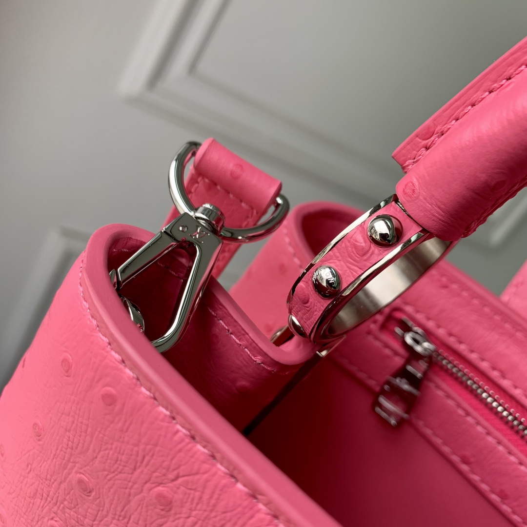 LV N81279 Louis Vuitton Capucines MM Handbag Plum - Default Title - View 7