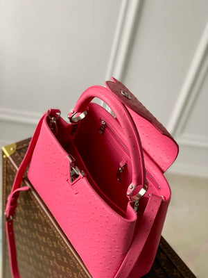 LV N81279 Louis Vuitton Capucines MM Handbag Plum - Default Title - View 8