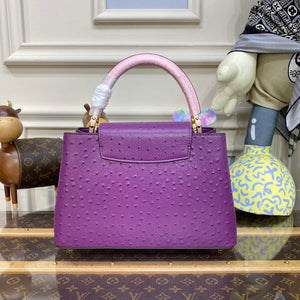 LV N81279 Louis Vuitton Capucines MM Handbag Purple - Default Title - View 2