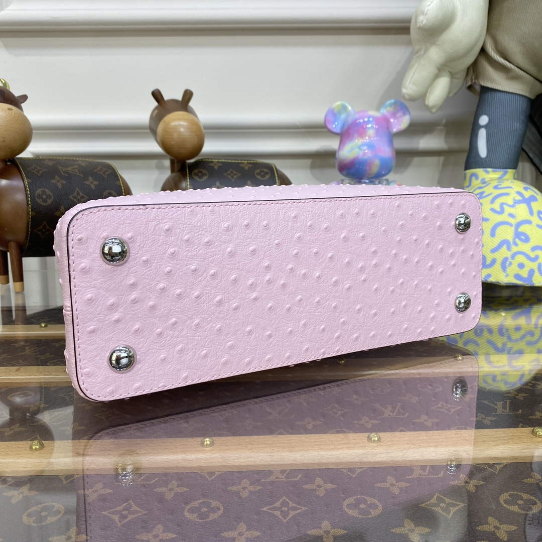 LV N81279 Louis Vuitton Capucines MM Handbag Rose Calypso - Default Title - View 4