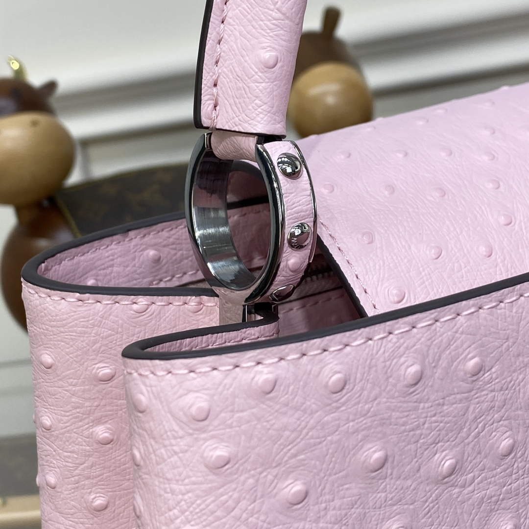 LV N81279 Louis Vuitton Capucines MM Handbag Rose Calypso - Default Title - View 7