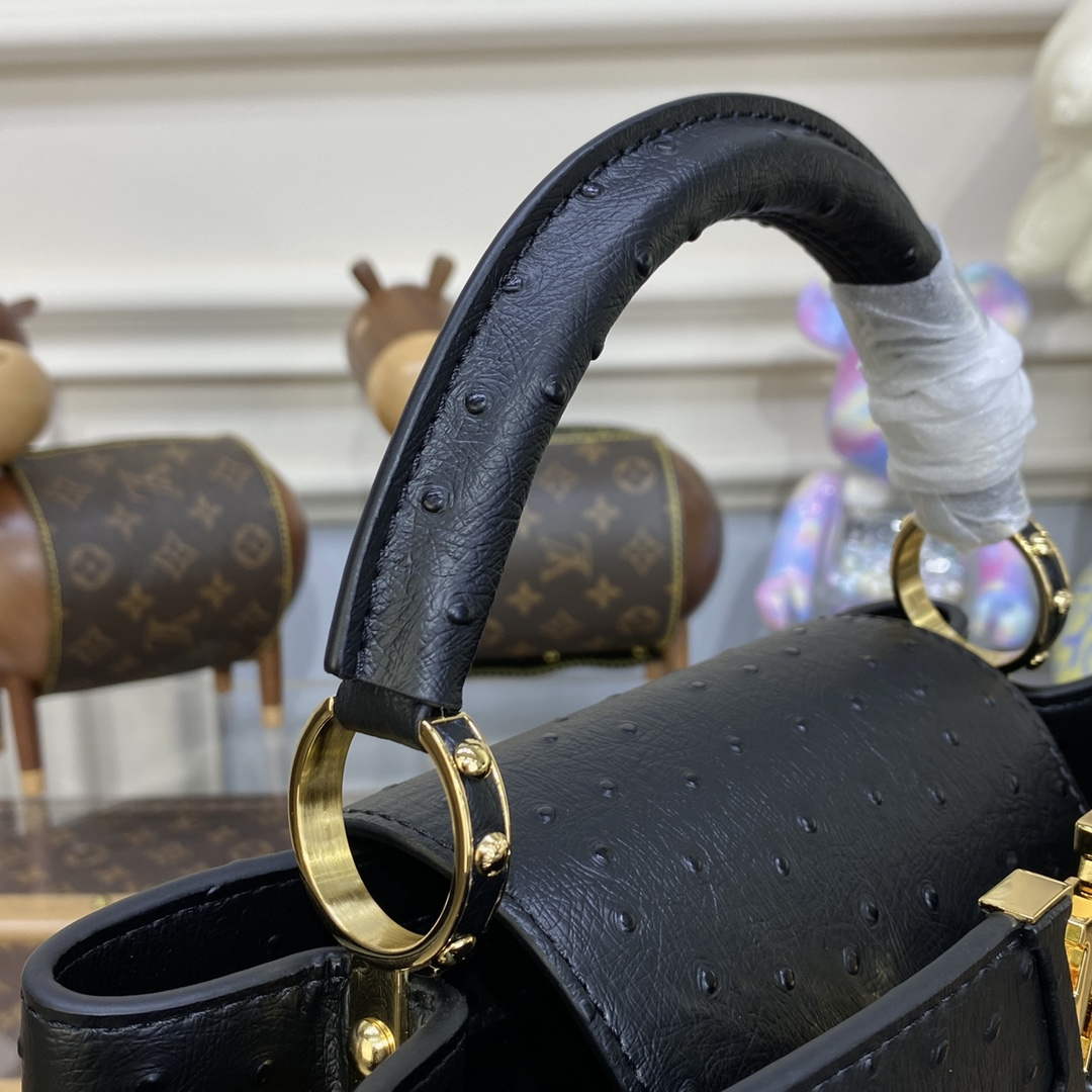 LV N81523 Louis Vuitton Capucines BB Handbag Black - Default Title - View 4