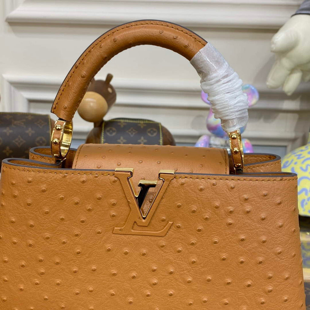 LV N81523 Louis Vuitton Capucines BB Handbag Brown