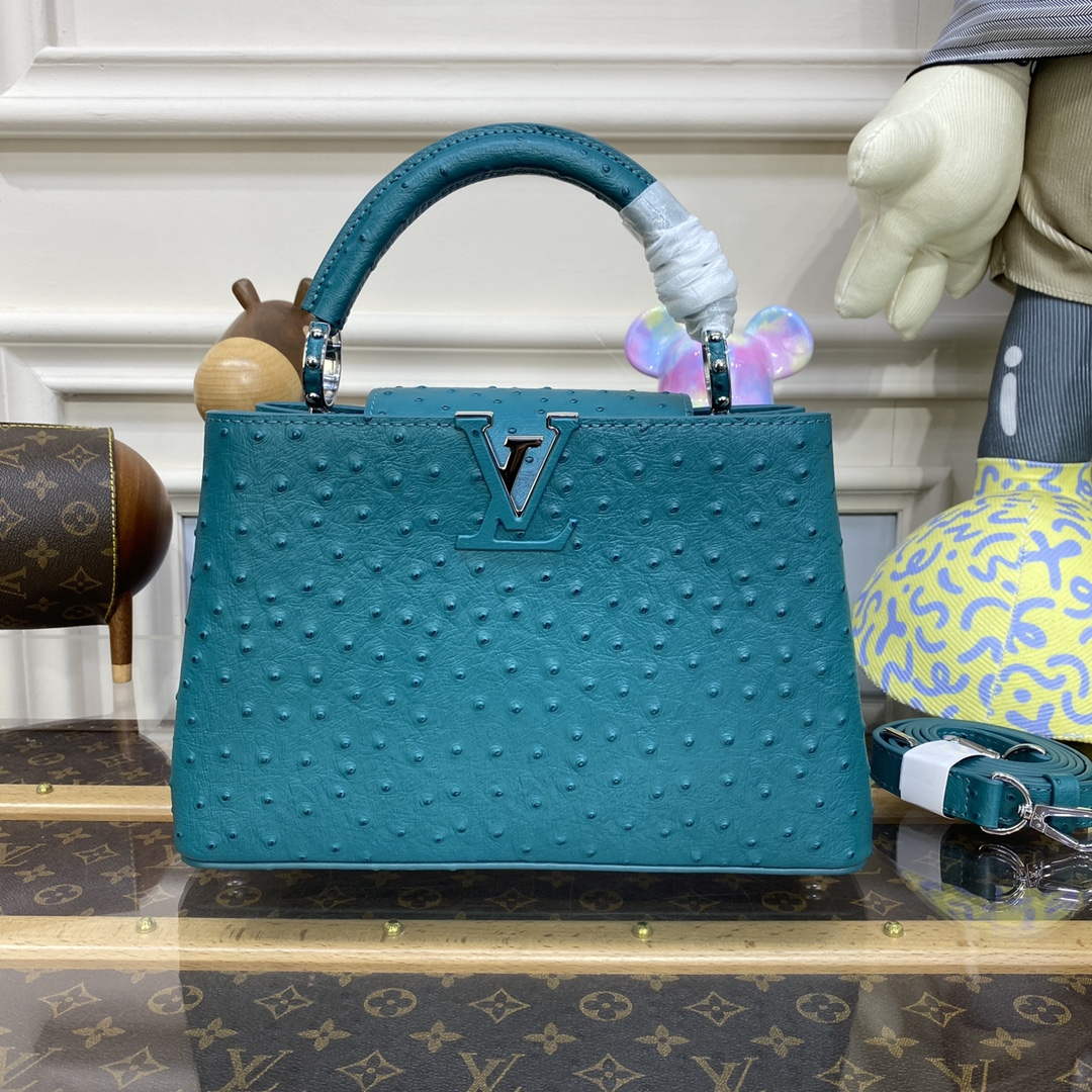 LV N81523 Louis Vuitton Capucines BB Handbag Lake blue - Default Title - View 1