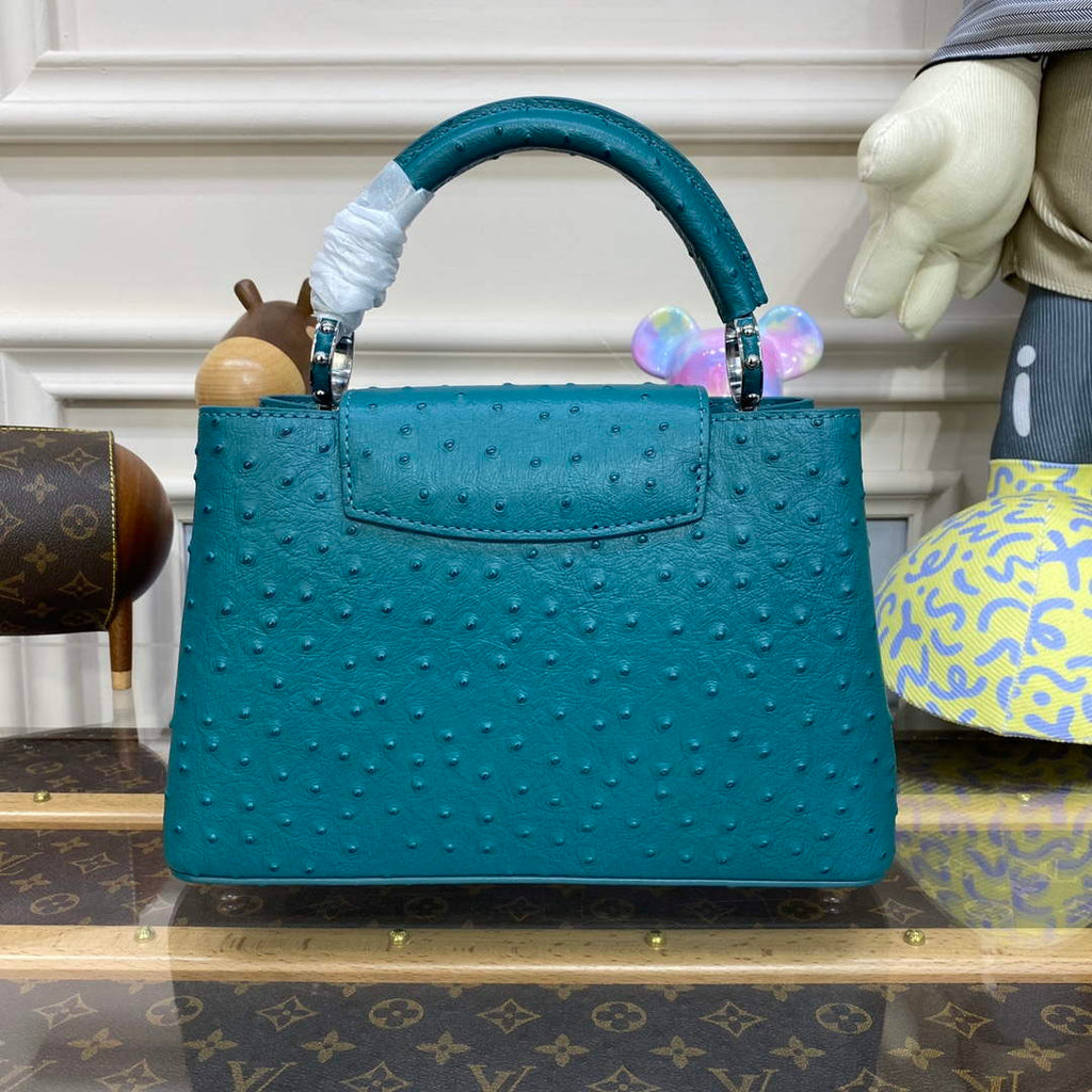 LV N81523 Louis Vuitton Capucines BB Handbag Lake blue