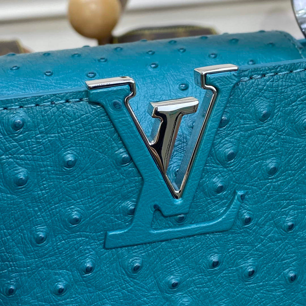 LV N81523 Louis Vuitton Capucines BB Handbag Lake blue
