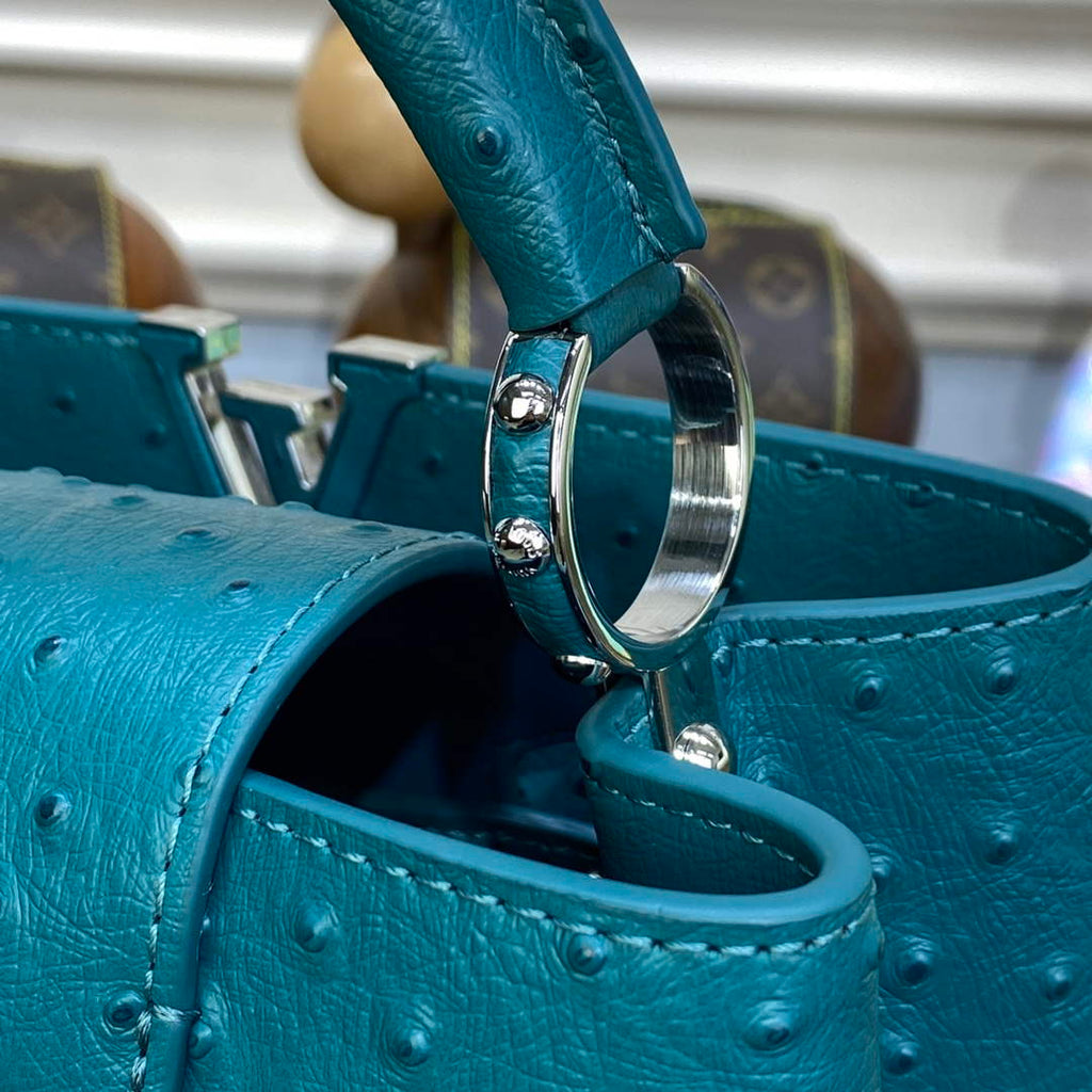 LV N81523 Louis Vuitton Capucines BB Handbag Lake blue