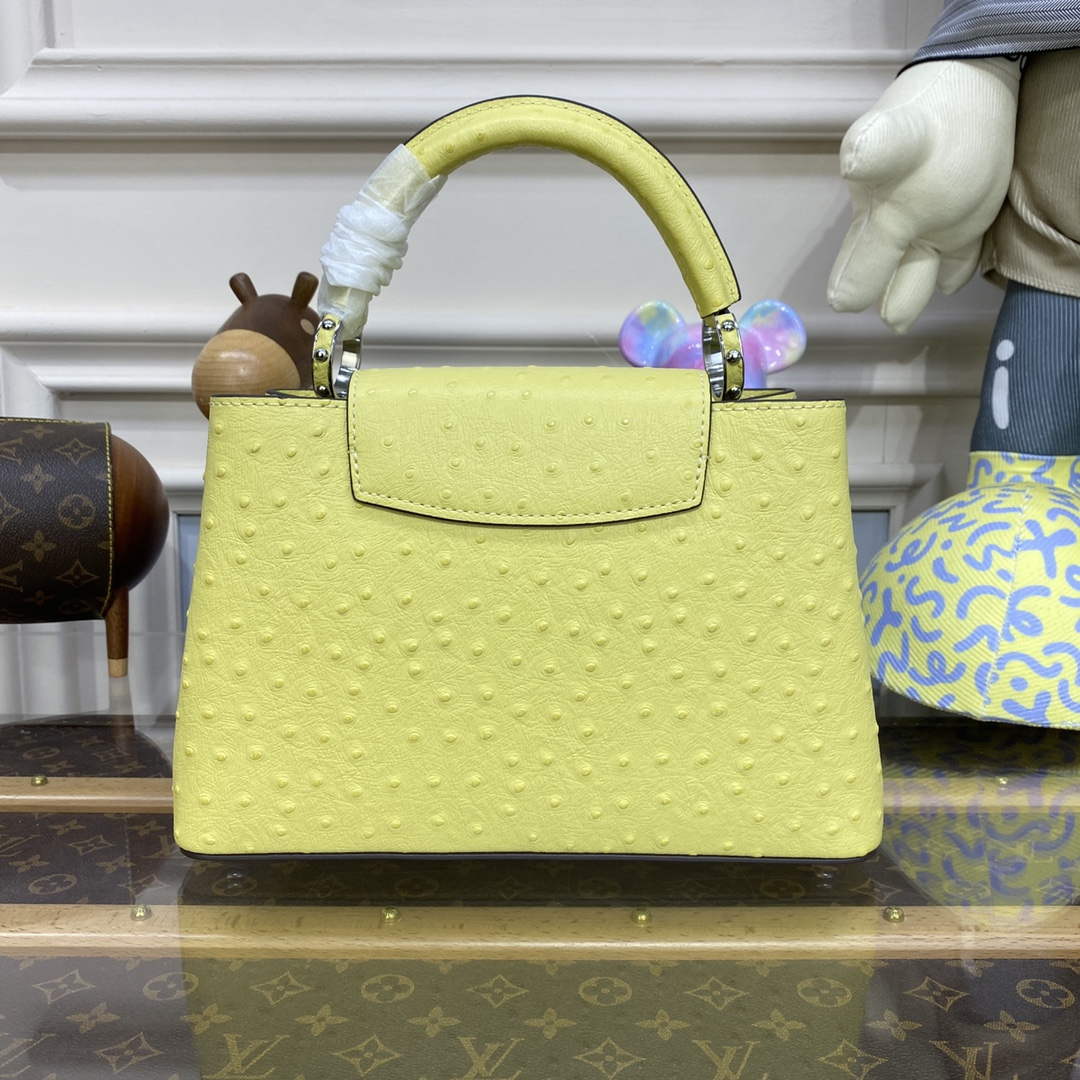 LV N81523 Louis Vuitton Capucines BB Handbag lemon yellow - Default Title - View 2