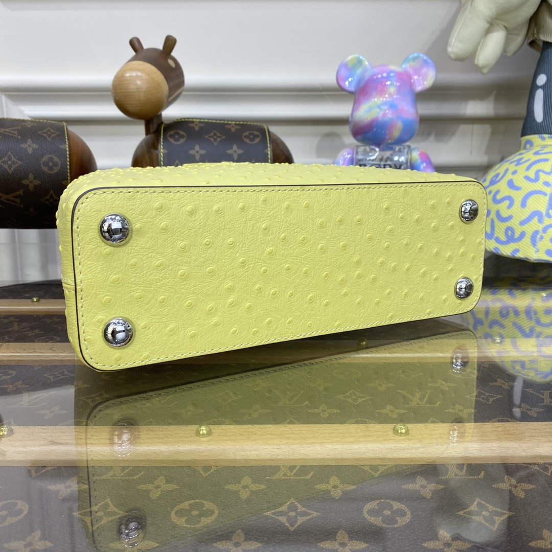LV N81523 Louis Vuitton Capucines BB Handbag lemon yellow - Default Title - View 4