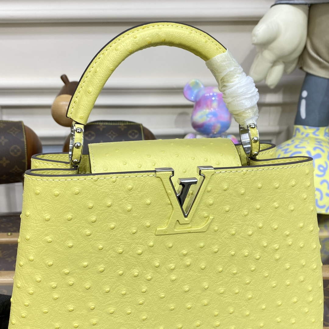 LV N81523 Louis Vuitton Capucines BB Handbag lemon yellow - Default Title - View 5
