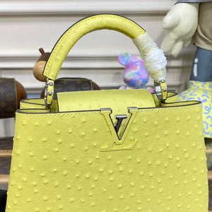 LV N81523 Louis Vuitton Capucines BB Handbag lemon yellow - Default Title - View 5