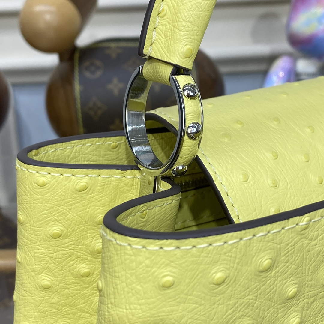 LV N81523 Louis Vuitton Capucines BB Handbag lemon yellow - Default Title - View 7