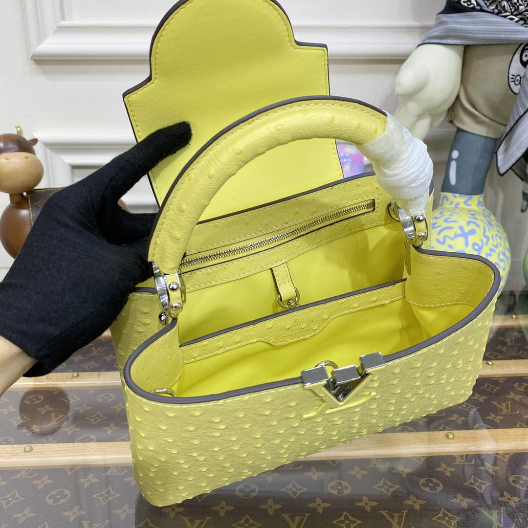 LV N81523 Louis Vuitton Capucines BB Handbag lemon yellow - Default Title - View 9