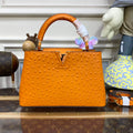 LV N81523 Louis Vuitton Capucines BB Handbag Orange - Default Title - View 1