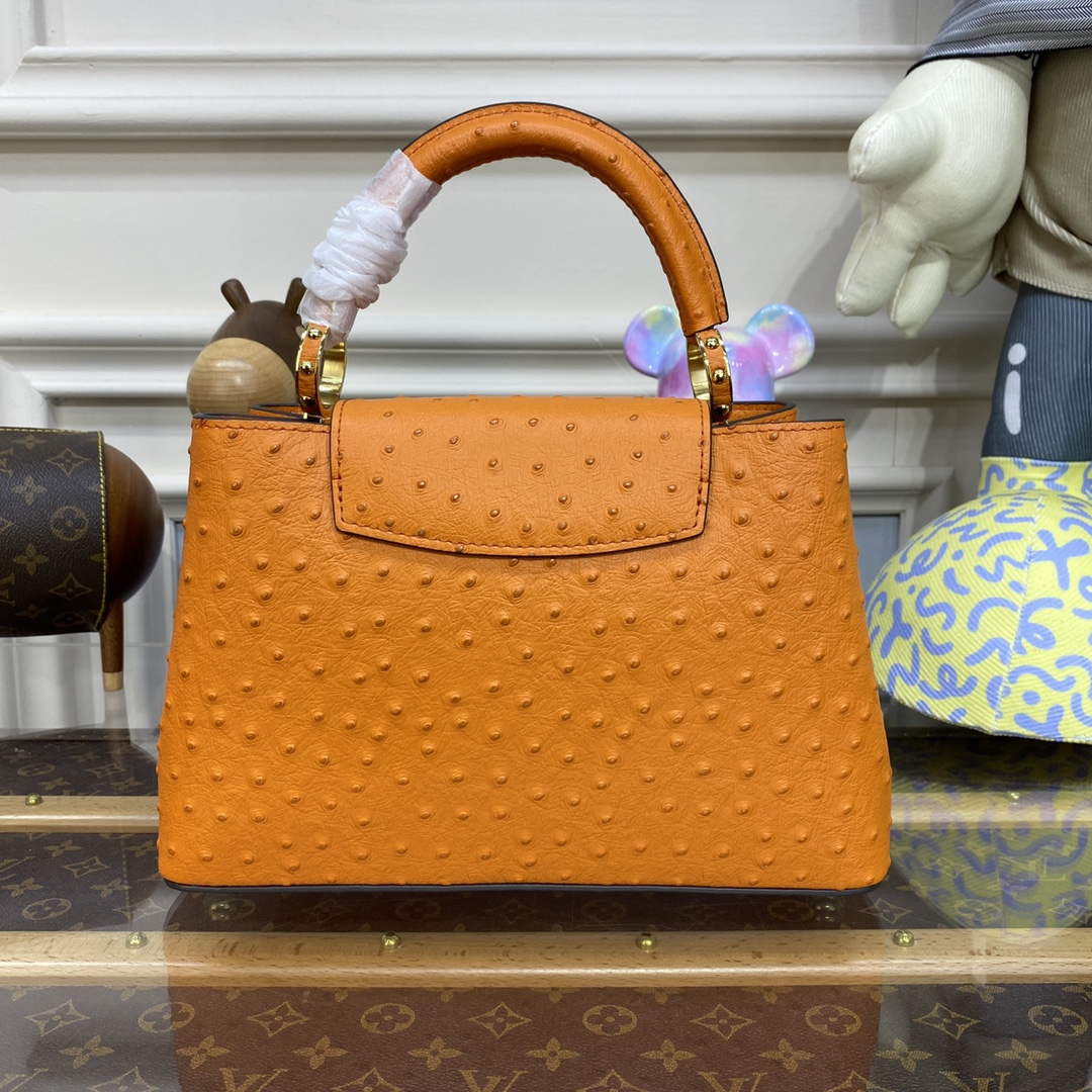 LV N81523 Louis Vuitton Capucines BB Handbag Orange - Default Title - View 2