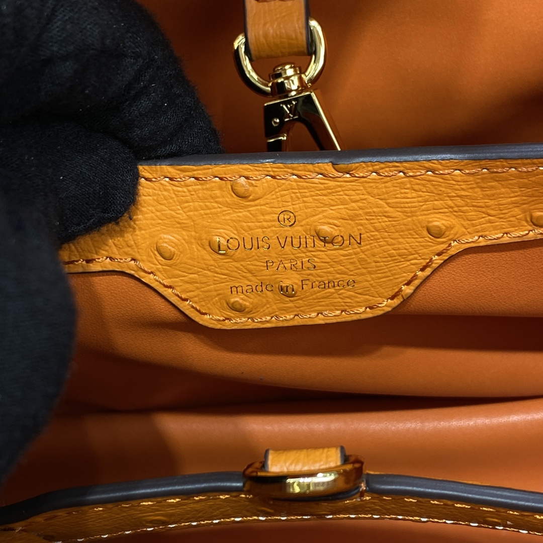 LV N81523 Louis Vuitton Capucines BB Handbag Orange - Default Title - View 7