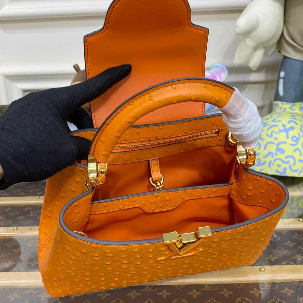 LV N81523 Louis Vuitton Capucines BB Handbag Orange
