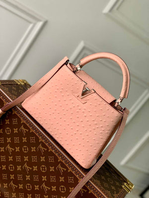 LV N81523 Louis Vuitton Capucines BB Handbag Pink - Default Title - View 1