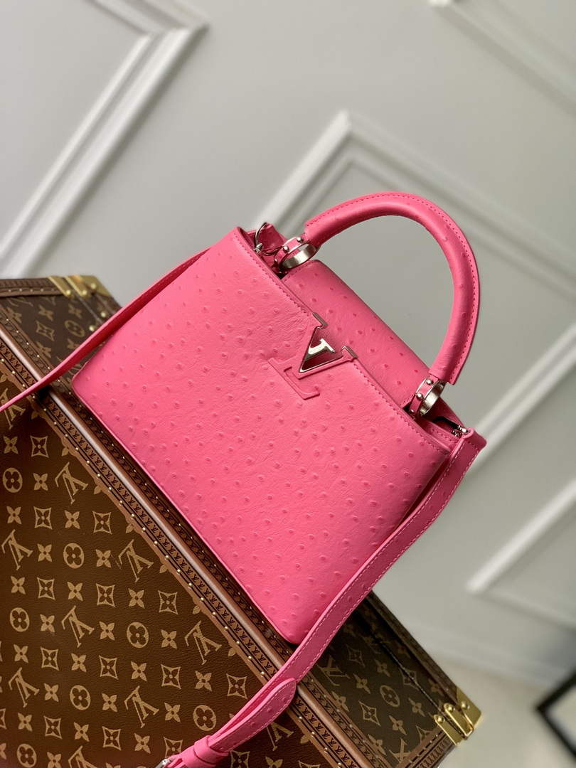 LV N81523 Louis Vuitton Capucines BB Handbag Plum - Default Title - View 1