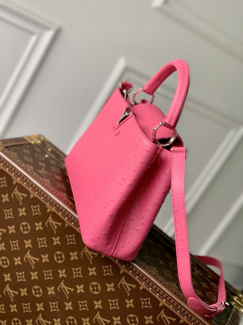 LV N81523 Louis Vuitton Capucines BB Handbag Plum - Default Title - View 3