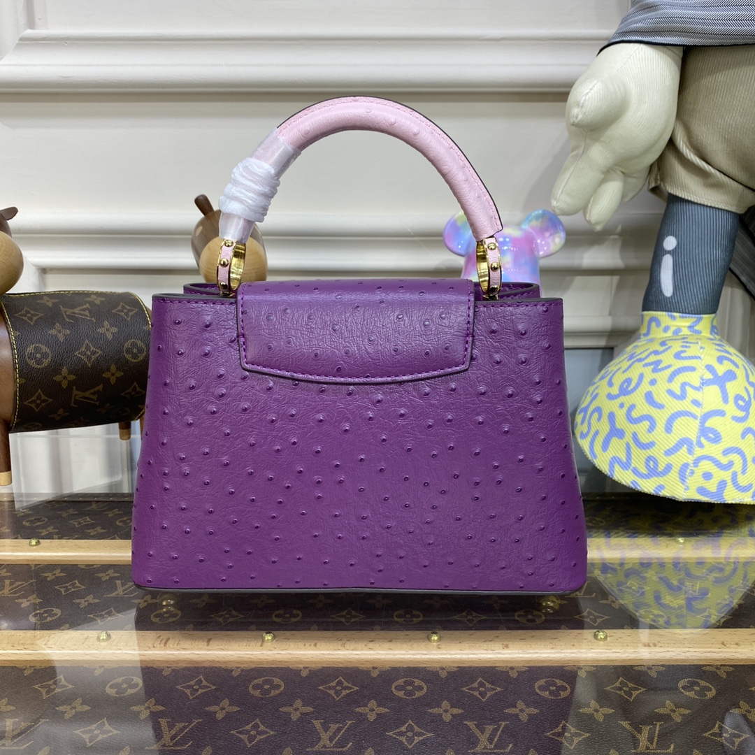 LV N81523 Louis Vuitton Capucines BB Handbag Purple - Default Title - View 2