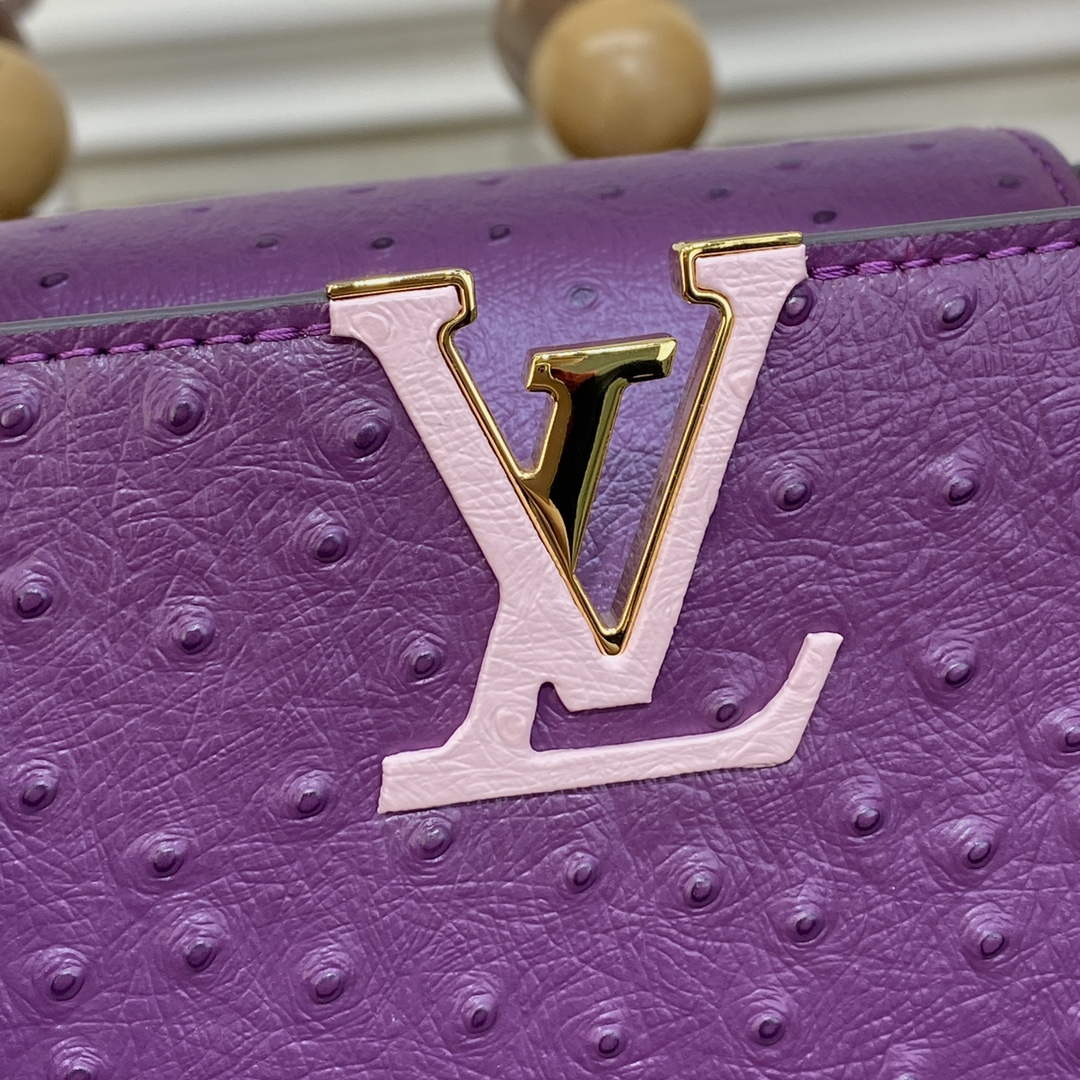LV N81523 Louis Vuitton Capucines BB Handbag Purple - Default Title - View 6
