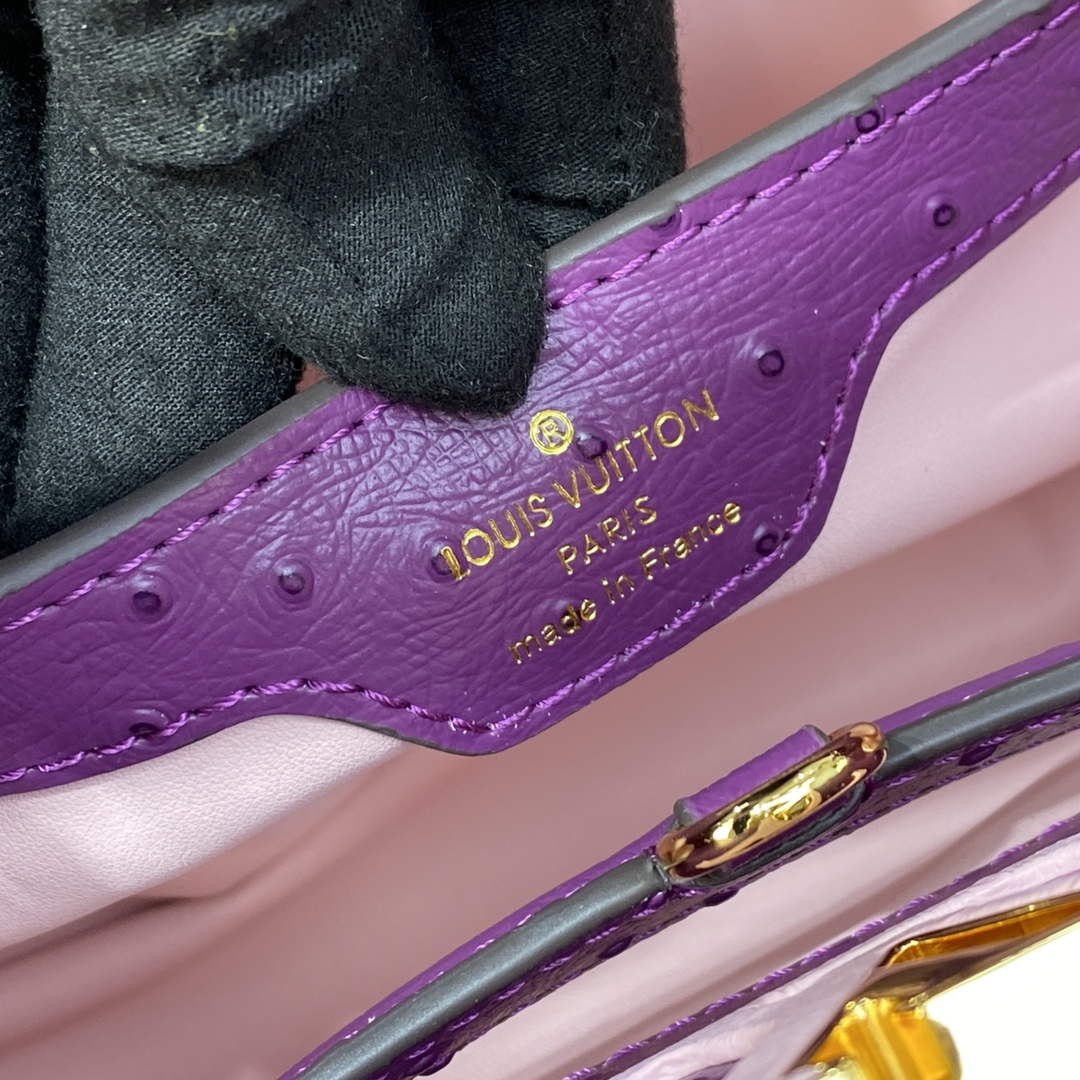 LV N81523 Louis Vuitton Capucines BB Handbag Purple - Default Title - View 7