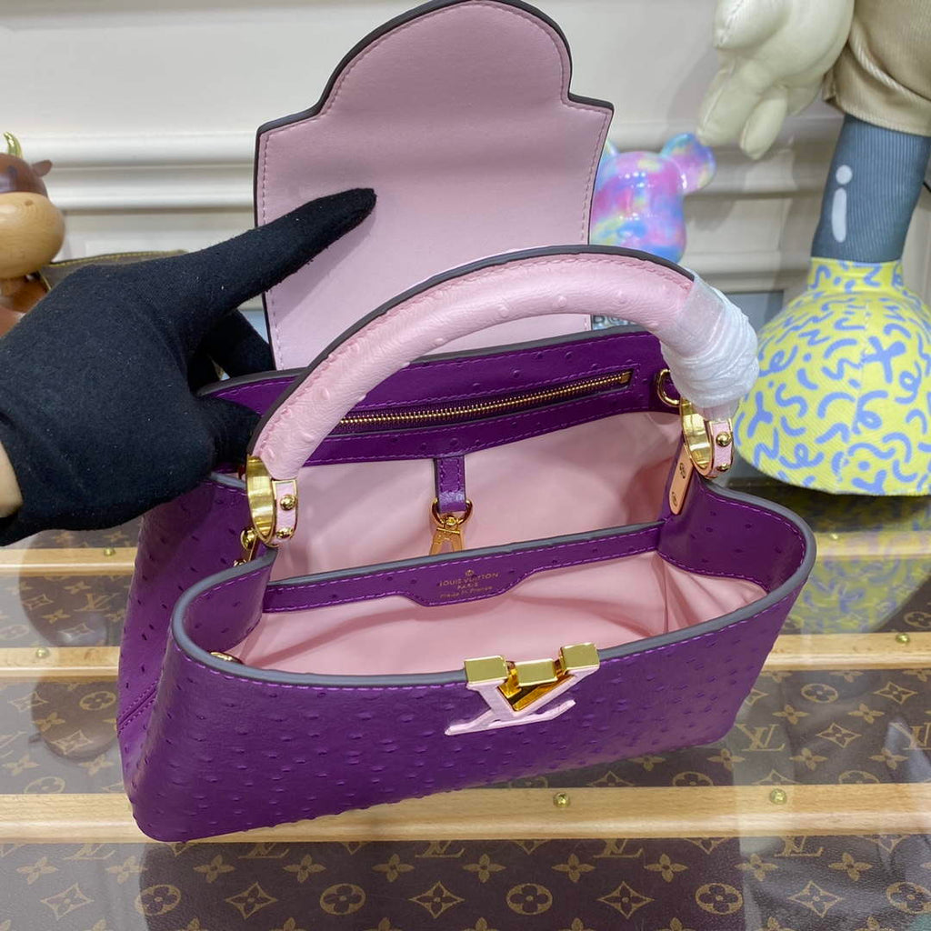 LV N81523 Louis Vuitton Capucines BB Handbag Purple